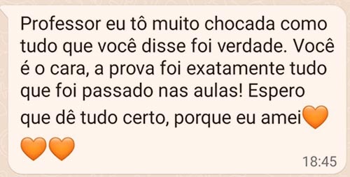 Depoimento Aluno