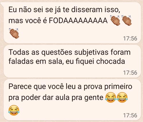Depoimento Aluno
